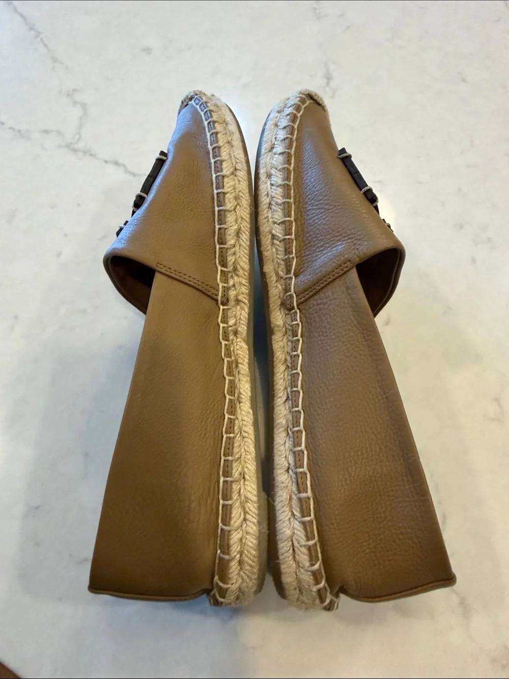 Tory‎ Burch Women's INES Espadrilles Flats Shoes Almond Flour 8